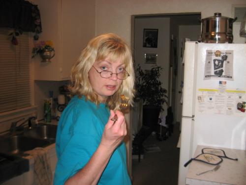 Grandma Debbie - Tasting my apple crumb cake Grandma Debbie - Tasting my apple crumb cake