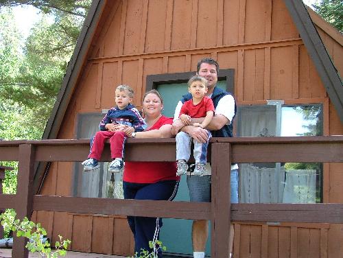 My Family! - My husband, twin boys and I in Red's Meadow, CA. USA