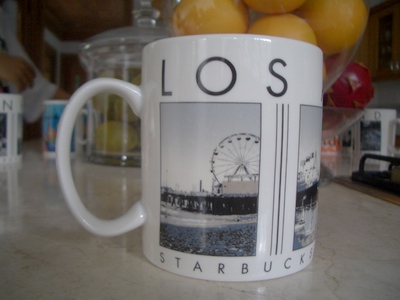 Starbucks Los Angeles - As usual my sister bought this for me who used to visit L.A. when my niece was still studying in Malibu, California unluckily they didn't come out with a Malibu printed on the starbucks mug.