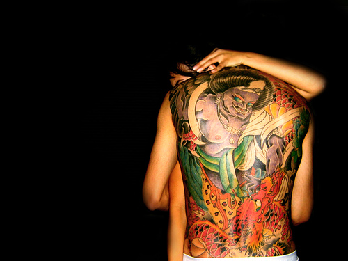 Tatoo'd man - Art of a Man Tatoo'd on his back