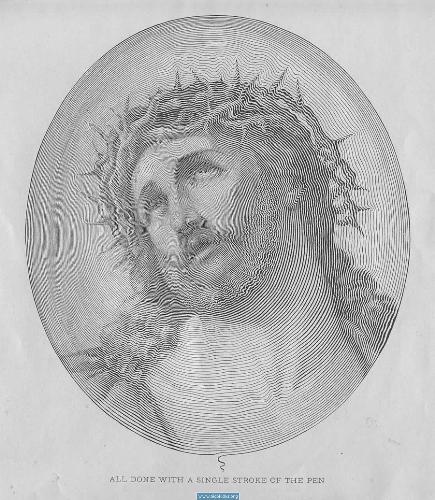 god - pencil sketch at a stroke of a god jesus