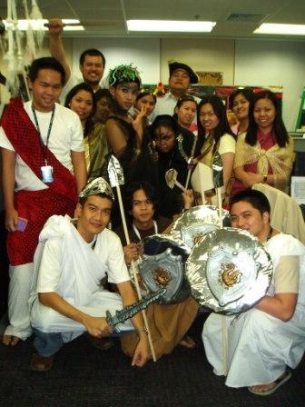 Greek Costume - taken during our halloween costume party
