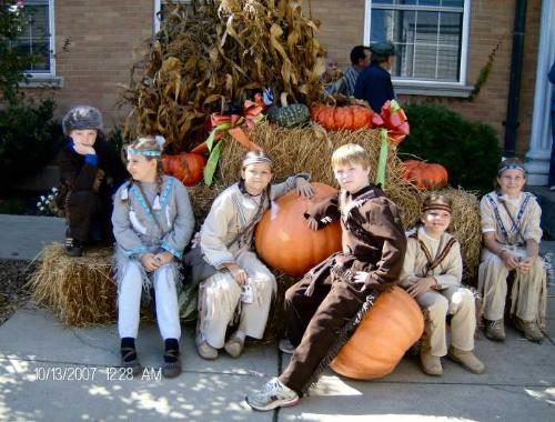 Kids at Daniel Boone Festival - All the kids we took to the Daniel Boone Festival.