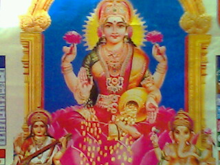 Maha Laxmi - Goddes of wealth of hindu devotee.Known as a laxmi...or Maha Laxmi