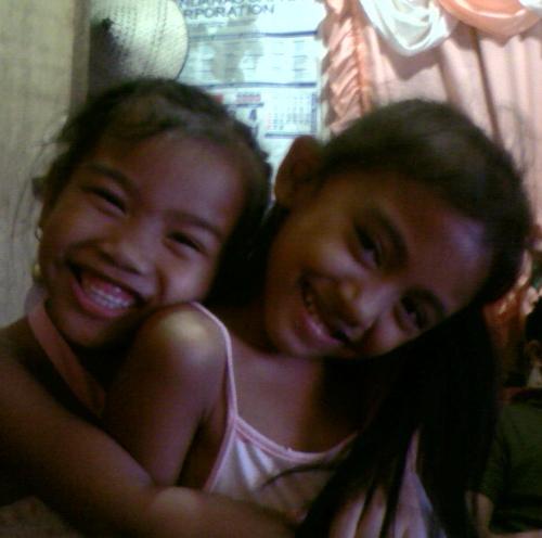 kaye and april  - my cute nieces, kaye and april