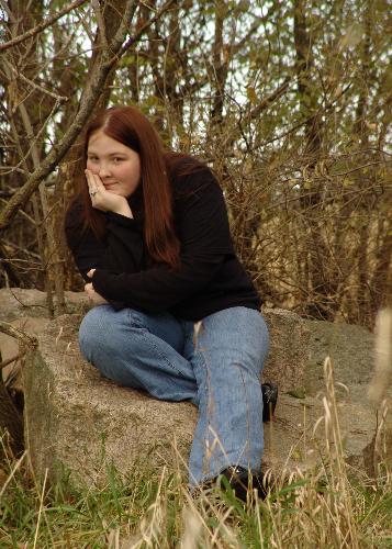 Me - One of my senior photos. Taken by my dad.