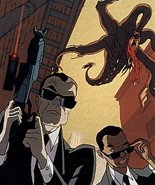 cartoons - men in black