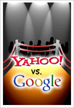 yahoo versus google - yahoo is a popular website. yahoo search engine is used by many users from many different parts of the world. google is also a strong search engine used by many internet surfers.