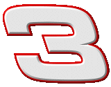 NASCAR, Dale Earnhardt - An animation changing Dale Earnhardt, Sr's legendary #3 into Dale Jr's #8 and back