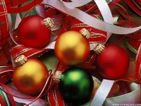 christmas balls - Coloured Christmas balls
