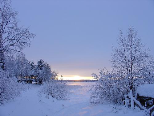 Frozen Lake in Kelujärvi - A frozen lake in Kelujärvi