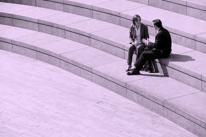 couple talking - a picture of couple talking