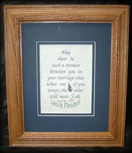 Wedding Gift - Wedding Frame with verse