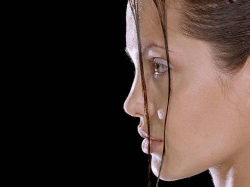 Jolie - Sideface wallpaper...Lara Croft!