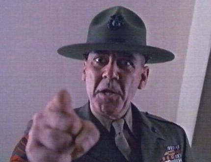 Full Metal Jacket - Sound Off Like You Got A Pair!!  Get in LINE. You will not MOVE. You will not SPEAK.