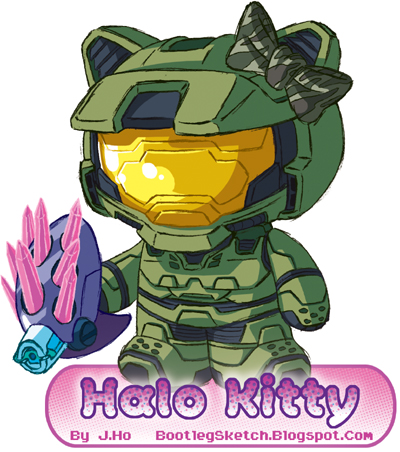 halo kitty - just because!