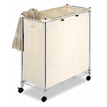 Laundry sorter - This is simular to what I use. Mine has 3 mess bags that you can take out and put back in.