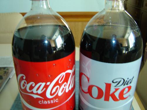 Coke - 2 Liter bottle of Coke and Diet Coke. Coke - 2 Liter bottle of Coke and Diet Coke.