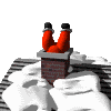 Christmas - stuck in the chimney