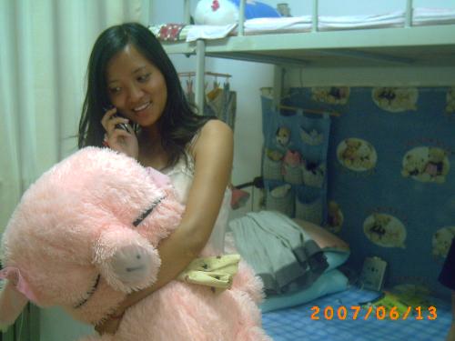 in the dormitory - very happy in that days