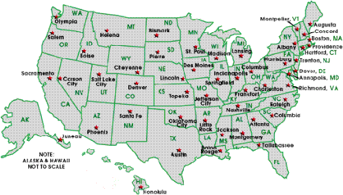 Map - This is a map of the United States.