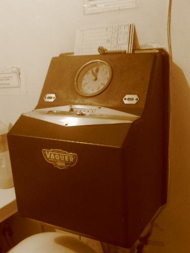 Clock - That's the clock I have to put my time in and out of work... Hope you like it, ha ha ha