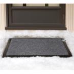 heated doormat - This is the only heated doormat available that provides heat up to 50 F higher than the ambient temperature, allowing you to keep your entryway free of ice and snow, unlike typical salt applications that harm grass or plants nearby when snow melts into slush, require constant re-application, and stain surfaces when tracked indoors.