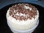 Cake with chocolate and lot of vanilla  - Cake with chocolate and vanilla!Nice white cake for Christmas