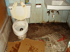 Dirty public toilet - Shows a dirty public toilet Dirty public toilet - Shows a dirty public toilet