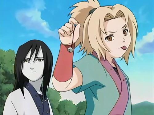 Tsunade and Orochimaru - Tsunade and Orochimaru when they were still children. It's the bell test!