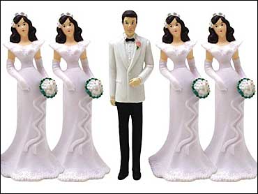 Polygamy - Polygamous marriage. A man with many brides.