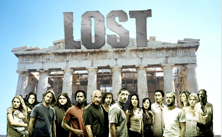 Lost - The lost cast in Athens haha