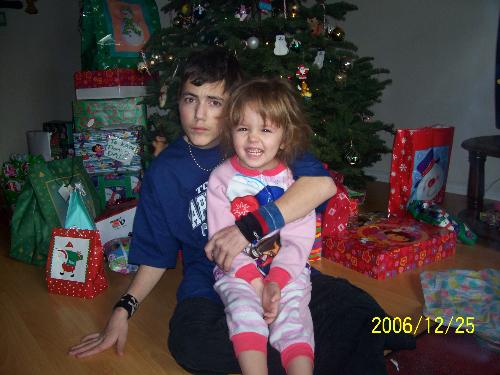 my kids - my kids at christmas last year