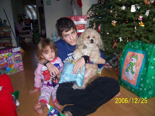 kids - my kids and our dog gizmo