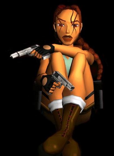 Lara Croft Remember this version. - I love all her pictures. I love the movie and the games. I just haven't played anniversary yet. I am impressed with the pics of that game I've seen on the internet.