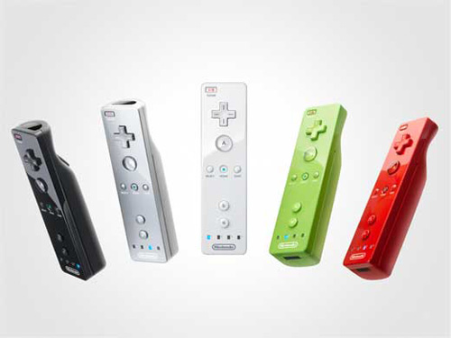 Nintendo Wii Remotes - wow so many colors. I haven't bought a wii yet but i am gettin one soon. I can't wait. I definitely want the Tomb Raider game.