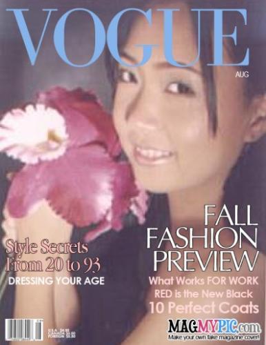 miss photogenic? me in vogue?? what&#039;s with the flo - heheh.. 