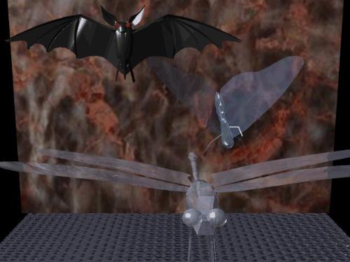 bat flies - by simone ozbolt