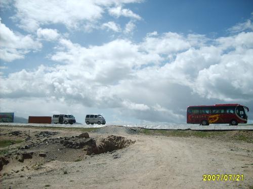 QingZang freeway - the car run on the freeway,just like run in the sky,so wonderful.