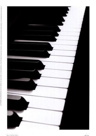 Piano Keys Music  - Music, piano keys, black and white