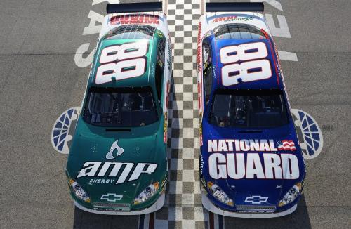 Dale Jr's new ride - This is a pic from the press conference that Dale Jr and HMS had with Pepsi in Dallas, Texas when they announced the new sponsorship.