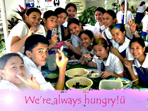 veggie eating - this is a photo of me and my classmates having fun eating vegetables.