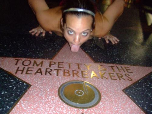 Tom Petty Star - I'm obsessed with him so I licked the star :)