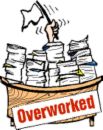 Ever feel like this? - Ever feel like you work is stacked so high that you can see over the top? 
Ever feel like you want to wave a white flag of surrender .. he he.?
Everyone has a busy week..how bout a busy day?