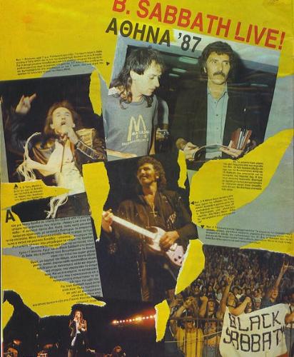 black sabbath - black sabbath poster from 1987