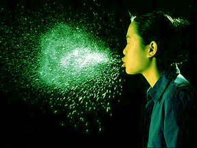 Sneeze caught on camera - Yucks! So much crap actually comes out of your mouth when you sneeze!
