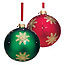 Christmas Ornaments - beautiful christmas ornaments in green and red. Sparklys add a little something extra. Christmas Ornaments - beautiful christmas ornaments in green and red. Sparklys add a little something extra.
