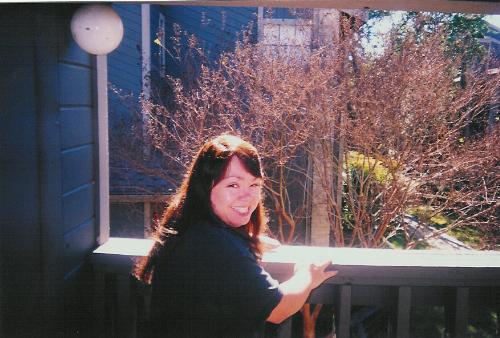 me - picture taken on our balcony
