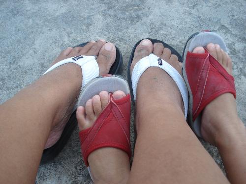 mama and tintin - Tintin and me fooling around, Los BAños, Laguna