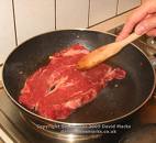 rare done - meat that is suppose to be cooked thoroughly to kill bacteria, being cooked for 2 minutes.